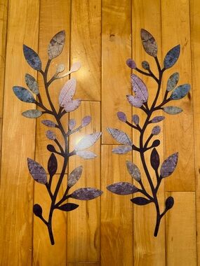 Decorative Purple Leaf Wall Art